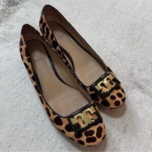 Tory Burch animal print shoes